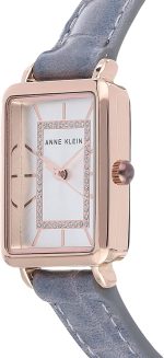 Anne Klein Women's Glitter Accented Croco-Grain Strap Watch, AK/3820 - Image 3